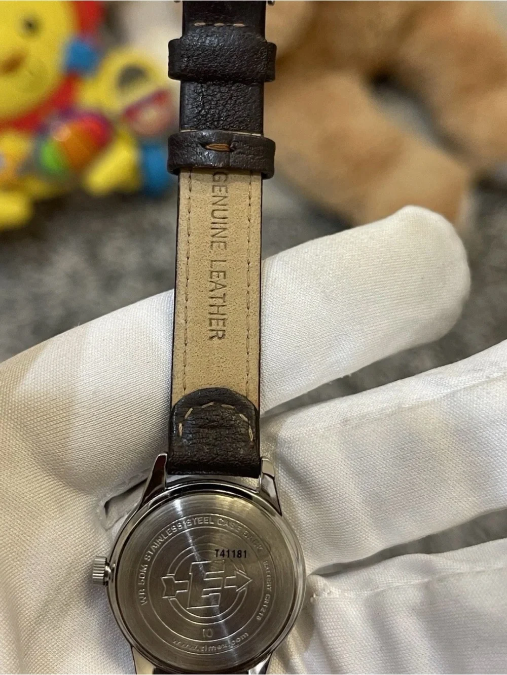 Timex Expedition Womens Watch T41181 Indiglo WR 50M Quartz 26mm Brown Leather